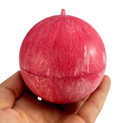 SVÍČKA, KOULE 8 MM, ČERVENÁ