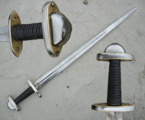 VIKINGSKÝ MEČ JARL S MOSAZÍ