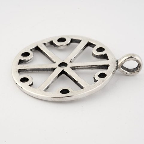 GROMOVITI, HROMOVÉ SYMBOLY, SLOVANSKÝ STŘÍBRNÝ PŘÍVĚSEK, AG 925