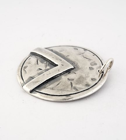 SPARTA, SPARTSKÝ ŠTÍT, STŘÍBRNÝ PŘÍVĚSEK, AG 925