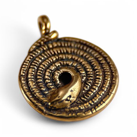 STOČENÝ HAD, PŘÍVĚŠEK, BRONZ