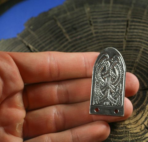 VIKINSKÉ OPASKOVÉ NÁKONČÍ, GOKSTAD, NORSKO, STŘÍBRO 925