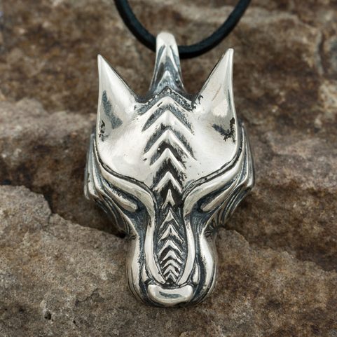 WARG, SEVERSKÝ VLK, STŘÍBRNÝ PŘÍVĚSEK, AG 925, 15G