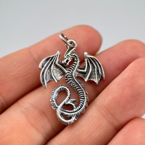 VZDUŠNÝ DRAK - STŘÍBRNÝ PŘÍVĚSEK, AG 925