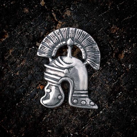 CENTURION, ŘÍMSKÁ PŘILBA, STŘÍBRNÝ PŘÍVĚSEK, AG 925