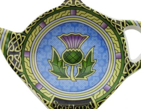 ODKLADACÍ TALÍŘEK NA SÁČKY ČAJE, SKOTSKÝ BODLÁK