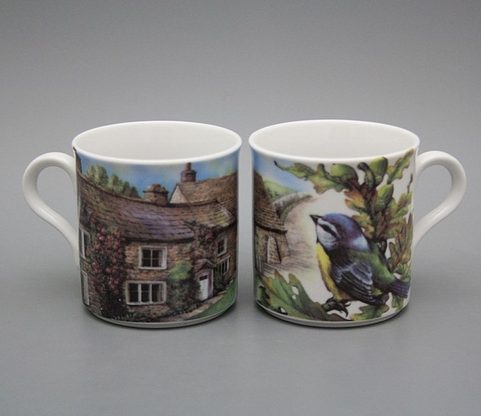 SÝKORKA, HRNEK KLASIK 0,25L, ČESKÝ PORCELÁN
