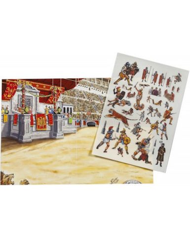 JEU DE DÉCALCOMANIES « GLADIATEURS ROMAINS »