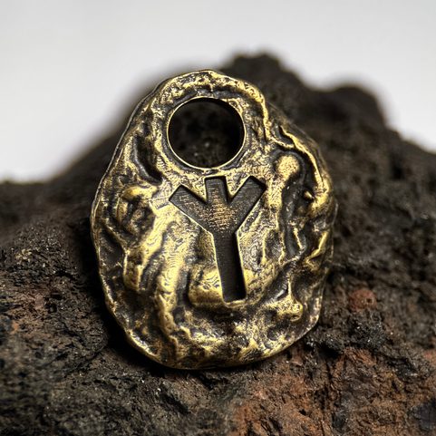 ALGIZ - RUNOVÝ AMULET, STAROMOSAZ