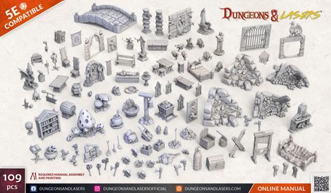 DUNGEONS & LASERS: FANTASY PROPS PACK