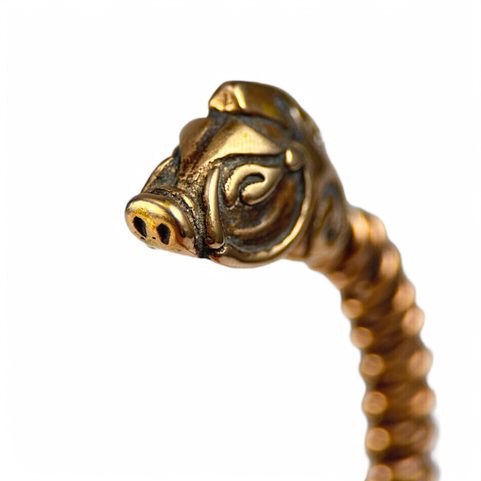 COLLACH,KELTSKÝ KANEC, PLETENÝ NÁRAMEK, BRONZ