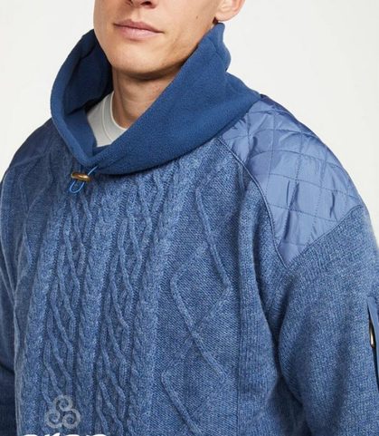 IRSKÝ SVETR ARAN MEN’S COUNTRY LIFE COWL NECK