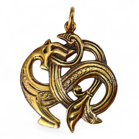VIKINSKÝ MOŘSKÝ DRAK, BRONZOVÝ AMULET