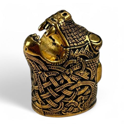 KONCOVKA VIKINGSKÉHO NOŽE OSEBERG, BRONZ