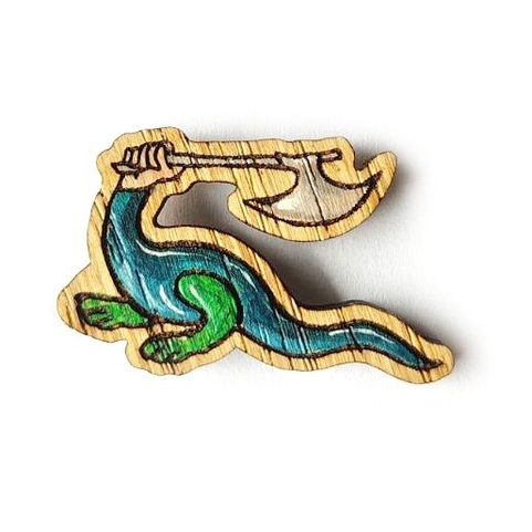 STŘEDOVĚKÝ PIN SERPENS CARNIFEX