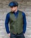 Tweed-Weste für Männer, grün, Irland