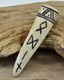 ODIN, VIKINSKÝ RUNOVÝ AMULET, PAROH - KOST A PAROH - ŠPERKY