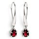 Adrianna Silver Earrings with Glass, 925 Silver