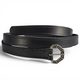 Ceinture médiévale en cuir noire « Salzburg »