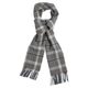 Irischer Schal, Foxford Grey and Mink Check