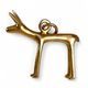 Keltischer Hund, AMULET, Boje, Oppidum Staré Hradisko, Nachbildung, Bronze