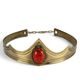 GRACIA medieval crown - tiara with glass