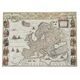 HISTORICKÁ MAPA EUROPA RECENS DESCRIPTA, GUILIELMO BLAEUW, RUČNÍ PAPÍR - PLAKÁTY - HOME DECOR