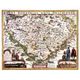 HISTORICKÁ MAPA ČECH, RUČNÍ PAPÍR, REGNI BOHEMIAE NOVA DESCRIPTIO - PLAKÁTY - HOME DECOR
