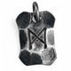 MANNAZ, forged iron rune pendant