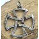 TEMPLÁŘSKÝ KŘÍŽ, KOVANÝ AMULET - KOVANÉ ŠPERKY - ŠPERKY