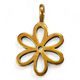 FLEUR, pendentif en bronze