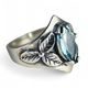 SHAMROCK, STŘÍBRNÝ PRSTEN, TOPAZ, AG 925 - PRSTENY - STŘÍBRNÉ ŠPERKY