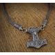MARTEAU DE THOR - SCANIA, collier tressé, argent