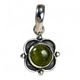 BORGIA, STŘÍBRNÝ PŘÍVĚSEK, PERIDOT AG 925/1000 - PŘÍVĚSKY - STŘÍBRNÉ ŠPERKY