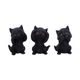 TŘI KOŤÁTKA - NEVIDÍM, NEMLUVÍM, NESLYŠÍM, 8,8 CM - FIGURKY - HOME DECOR