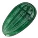 SKLENĚNÉ TĚŽÍTKO TRILOBIT, ZELENÁ - SKLENĚNÉ VÝROBKY - HOME DECOR