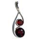 RHIANNON, pendentif en argent, grenat Ag 925/1000