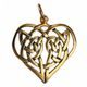 KELTSKÉ SRDCE, PŘÍVĚŠEK, BRONZ - PŘÍVĚSKY - ŠPERKY