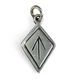TIWAZ, Rune, pendant, silver