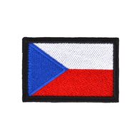 Aplica Velcro Steagul Republicii Cehe - colorat