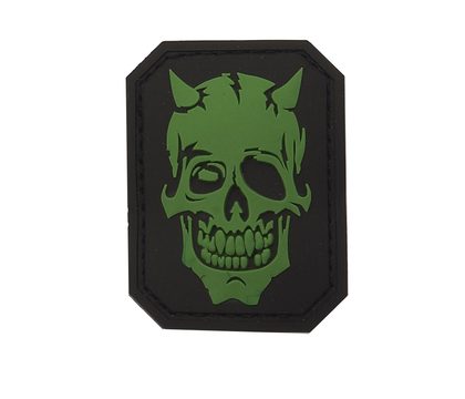 Velcro plasture - Devil Skull