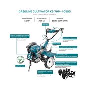 KÖNNER & SÖHNEN CZ KÖNNER & SÖHNEN BENZÍNOVÝ KULTIVÁTOR KS 7HP-1050G - BENZÍNOVÉ KULTIVÁTORY - ZAHRADNÍ STROJE A TECHNIKA