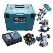 MAKITA DRT50RTJX2 - AKU KOMBINOVANÁ FRÉZKA S PŘÍSLUŠENSTVÍM LI-ION LXT 18V/5,0AH - AKU NÁŘADÍ