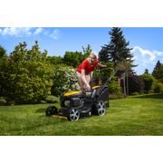 RIWALL PRO RPM 5155 PRO MULTIFUNKČNÍ TRAVNÍ SEKAČKA 4 V 1 S BENZINOVÝM MOTOREM A POJEZDEM - SEKAČKY SE ZÁBĚREM 50-56 CM - SEKAČKY