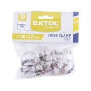 EXTOL CRAFT SPONY HADICOVÉ NEREZ, BALENÍ 10KS, 20-32MM, 70504 - SPONY NA HADICE - ZAVLAŽOVÁNÍ + HADICE