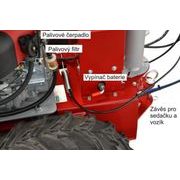 POHONNÁ JEDNOTKA PANTER FD3-500 S ŘÍZENOU SEDAČKOU BPR A DVOUNOŽOVÝM MULČOVAČEM M121 - DAKR PANTER - DAKR