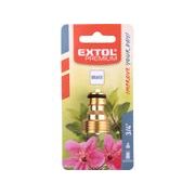 EXTOL PREMIUM ADAPTÉR VNĚJŠÍ ZAVIT, 3/4", MOSAZ, 8876031 - MOSAZNÉ SPOJKY - ZAVLAŽOVÁNÍ + HADICE