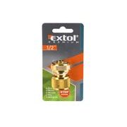 EXTOL PREMIUM RYCHLOSPOJKA NA HADICI, 1/2', STOP VENTIL, MOSAZ, 8876002 - MOSAZNÉ SPOJKY - ZAVLAŽOVÁNÍ + HADICE