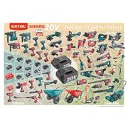 EXTOL ENERGY BATERIE AKUMULÁTOROVÁ SHARE20V, 4AH, 8891882 - AKU NÁŘADÍ