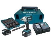 MAKITA DTW190JX3 - AKU RÁZOVÝ UTAHOVÁK 1/2" LI-ION LXT 18V/3,0AH - AKU NÁŘADÍ